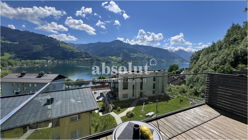 zur MIETE: Traumhafte Dachgeschoss-Wohnung ca. 90 m², am Nordufer vom Zeller See, Blick auf den See!