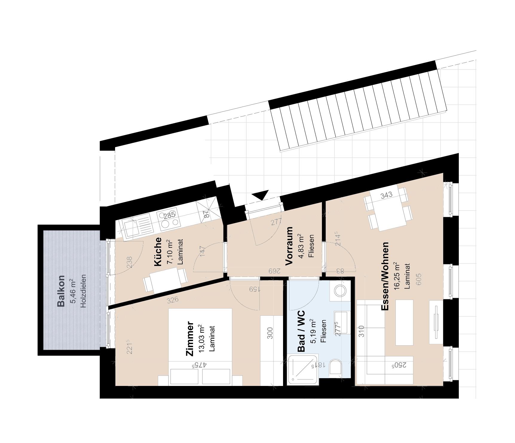 Neubauwohnung mit Balkon in schöner Lage
