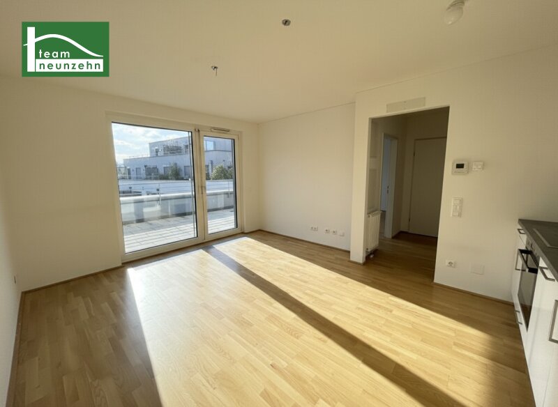 Hochwertige 2-Zimmer Wohnung an der Prager Straße mit großer Hof-Terrasse! Top Infrastruktur, Straßenbahn, S-Bahn und Grünflächen in der Umgebung!