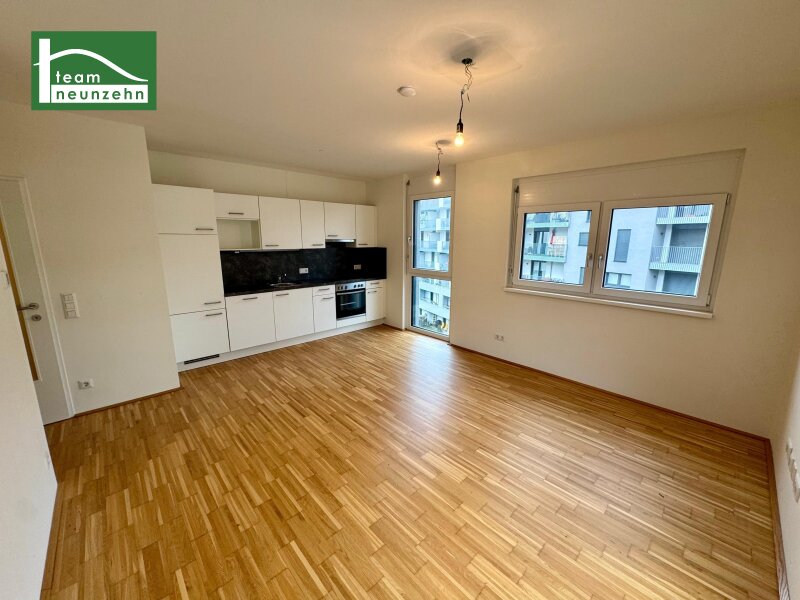 Hochwertige 2-Zimmer Wohnung mit smartem Grundriss und großem Eck-Balkon in Ruhelage nahe U3 Enkplatz!