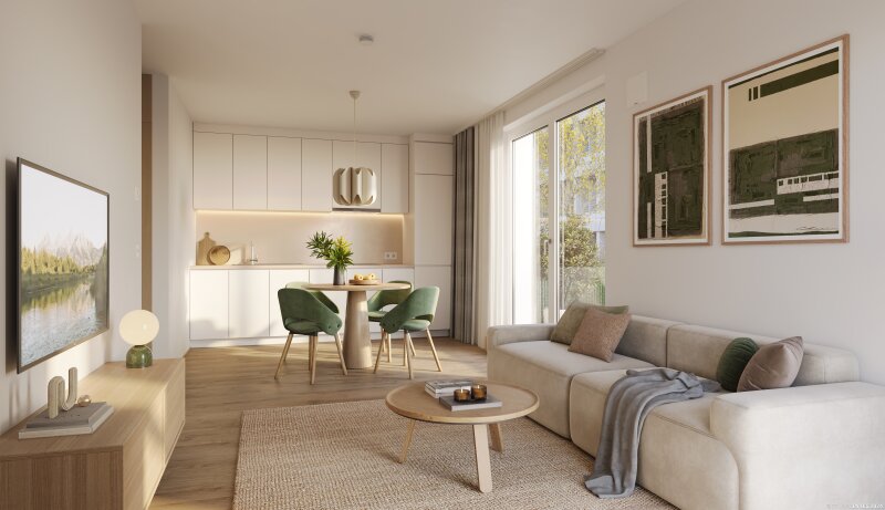 ?Village im Dritten ? PARK FLATS? Provisionsfreie 4-Zimmer Wohnung mit Balkon (Erstbezug!)