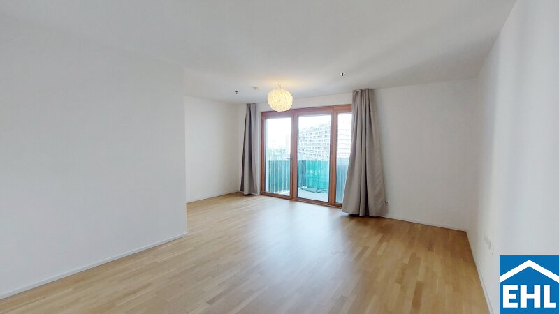 Sonnwendviertel: 1-Zimmer-Wohnung mit Balkon in der 2. Etage ? Fitnessraum, Co-Working & Rooftop-Terrasse inklusive!