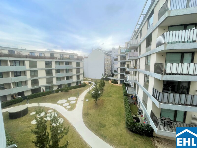 Modernes Wohnen in Grünlage - Top 2 Zimmerwohnung mit Freifläche