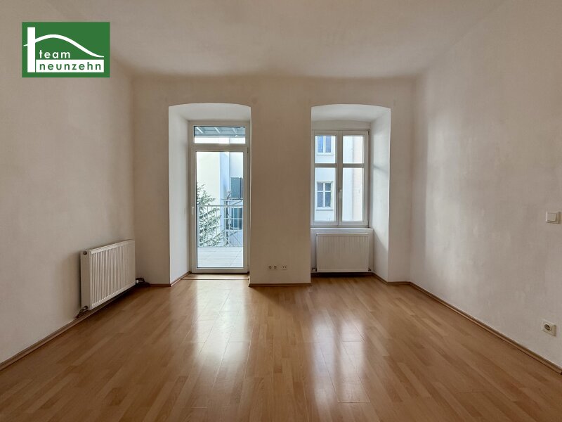 Geräumige 2-Zimmer Wohnung inkl. Einbauküche und Freifläche in Innenhofruhelage!