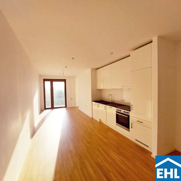 Sonnwendviertel: 2-Zimmer-Wohnung mit Balkon in der 9. Etage ? Fitnessraum, Co-Working & Rooftop-Terrasse inklusive!