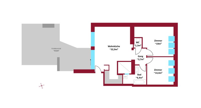Erstbezug DG-Wohnungen inkl. Lift, Außenflächen mit Weitsicht & Innenhof liegend I Luftwärmepumpe, Klimaanlage u.v.m.!