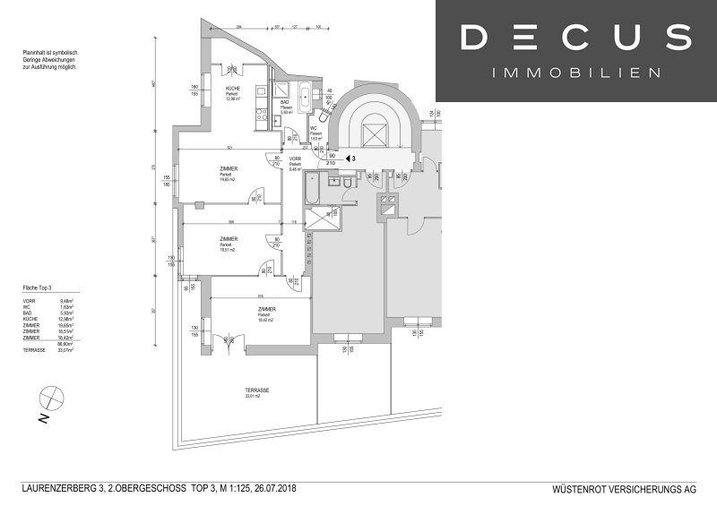 | 1. STOCK | SCHWEDENPLATZ | 3 ZIMMER | BAD MIT BADEWANNE | AB SOFORT VERFÜGBAR