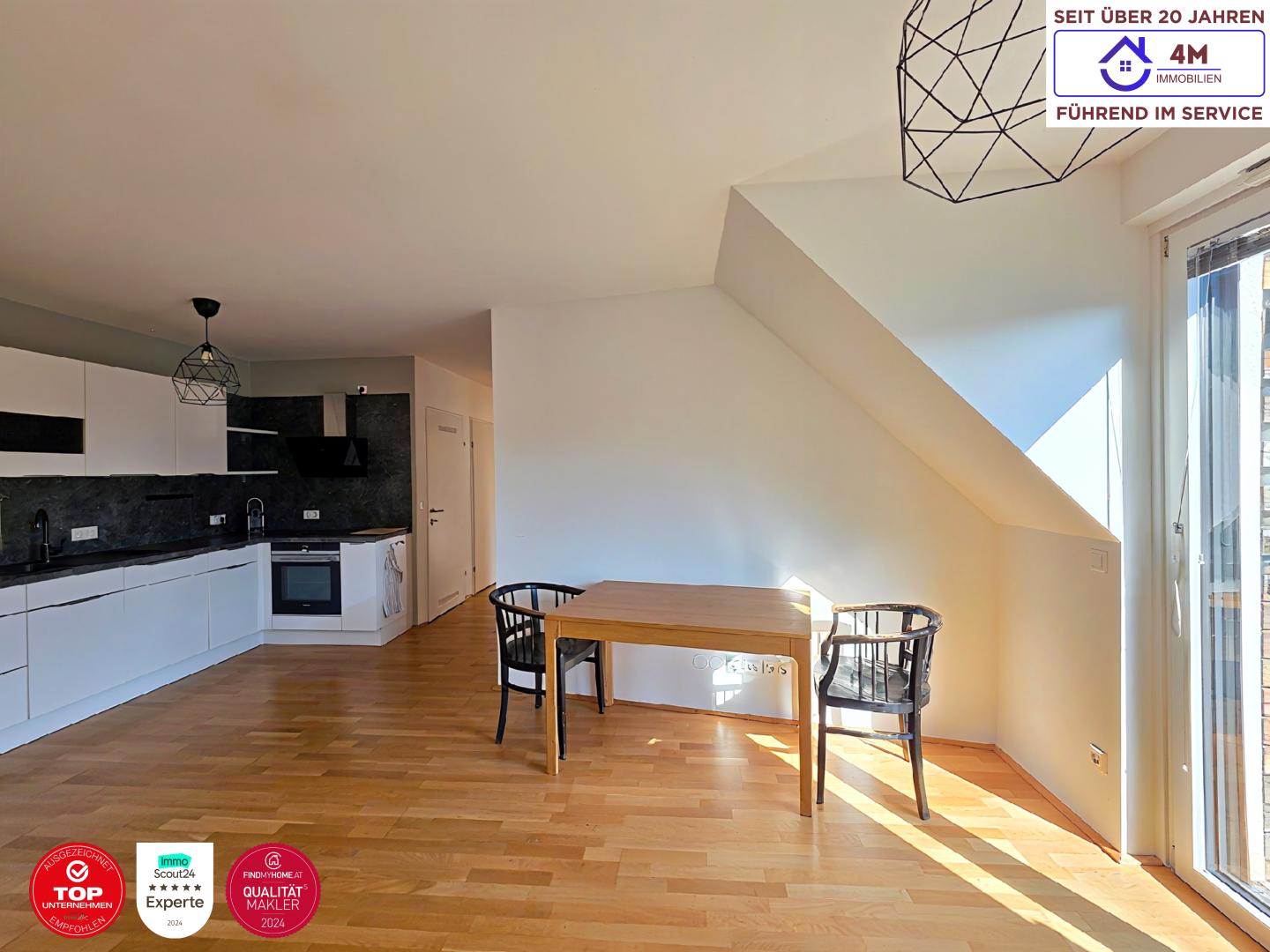 59 m² Wohlfühlwohnung nahe der Lobau ? 2 Balkone & Garage