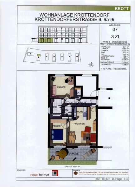Geförderte 3-Zimmer-Mietwohnung mit Kaufoption